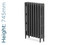 PA-VIC3-745-TH - Paladin Victoriana 3 Column Cast Iron Radiator H745mm x W587mm PA-VIC3-745-TH - Paladin Victoriana 3 Column Cast Iron Radiator H745mm x W587mm